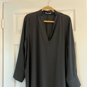 NWT Eloquii long sleeve black tunic size 18